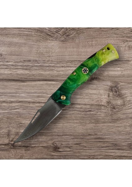 Epoksi Saplı Sırttan Kilitli Paslanmaz Çelikten Çakı