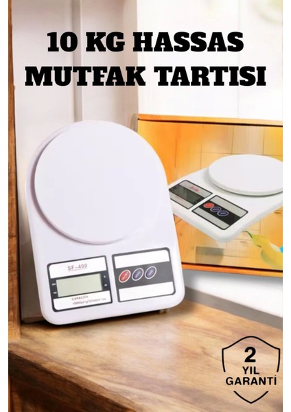 Net LCD Ekran ve Otomatik Kapanma Özelliği ile Uzun Ömürlü Dijital Mutfak Tartısı