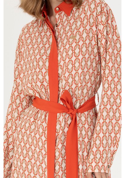 Kadın Krem Elbise (Dokuma) 50271172-VR071