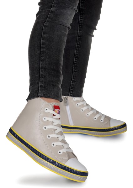 Pant Günlük Bağcıklı Fermuarlı Erkek Çocuk Spor Ayakkabı Gri modelleri