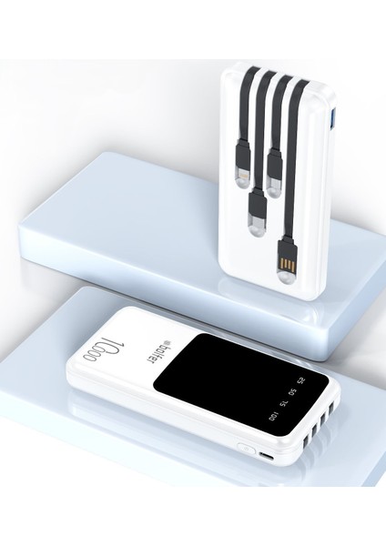 Powerbank Taşınabilir Şarj Aleti 10.000 Mah Prime Dijital Göstergeli Dahili Çoklu Kablolu fiyatları