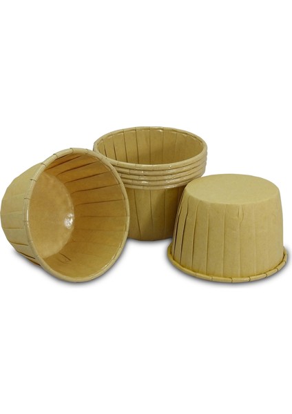 Kağıt Muffin Kek Kapsülü Kraft 50'li x 5 Paket