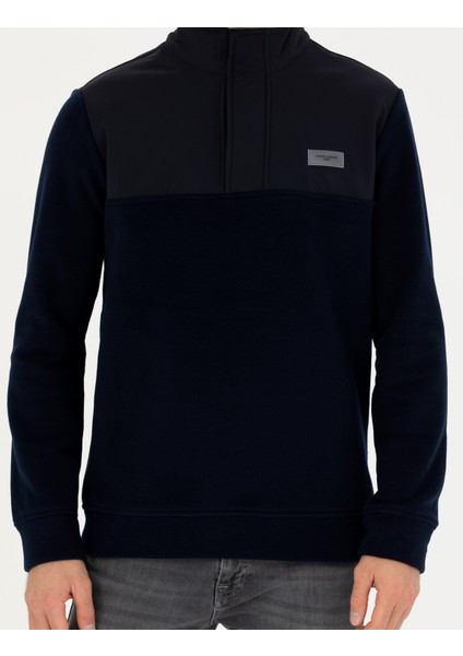 Erkek Lacivert Regular Fit Sweatshirt 50271771-Vr033