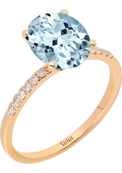 Pırlanta ve Akuamarin Taşlı Okyanus Yüzük 0402R0011 fiyatları