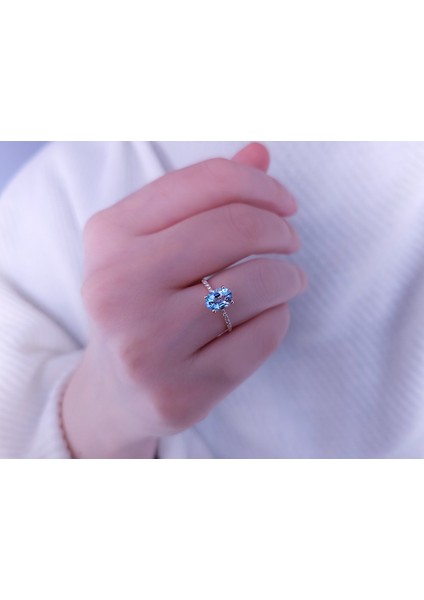 Pırlanta ve Akuamarin Taşlı Okyanus Yüzük 0402R0011 fırsatları