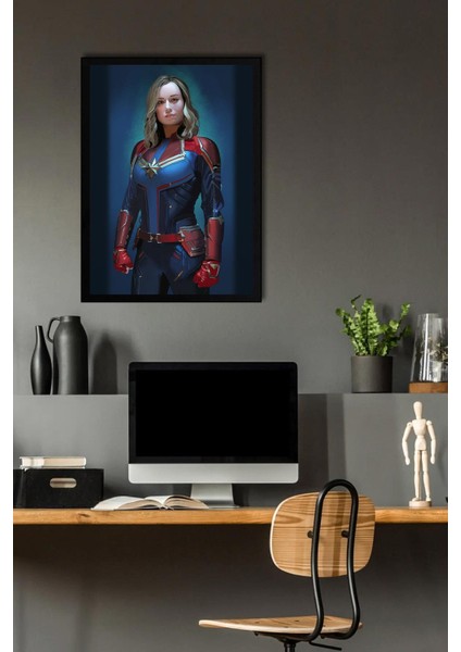 Captain Marvel Çerçeveli Tablo - Kaptan Marvel Poster Tablo fiyatları
