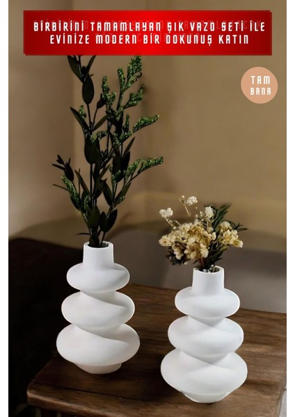 Siyah Dekoratif Vazo Seti Obje Ev Dekorasyon Masa Üstü Dekor Vazo Seti Model 5 fırsatları