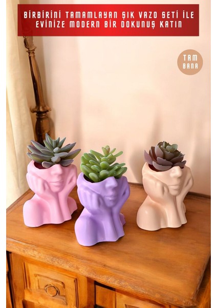 Dekoratif Vazo Seti Obje Ev Dekorasyon Masa Üstü Dekor Vazo Seti Model 28 fırsatları