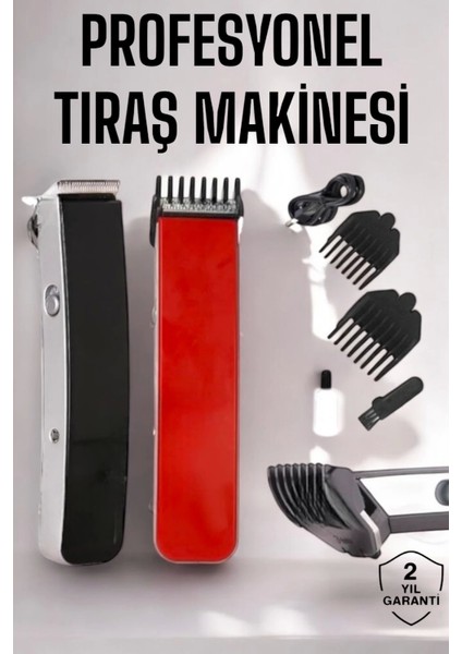 Paslanmaz Çelik Şarjlı Tıraş Makinesi Pratik ve Keskin Performans