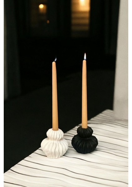 Dekoratif Mumluk Set Şamdan El Yapımı Model 19