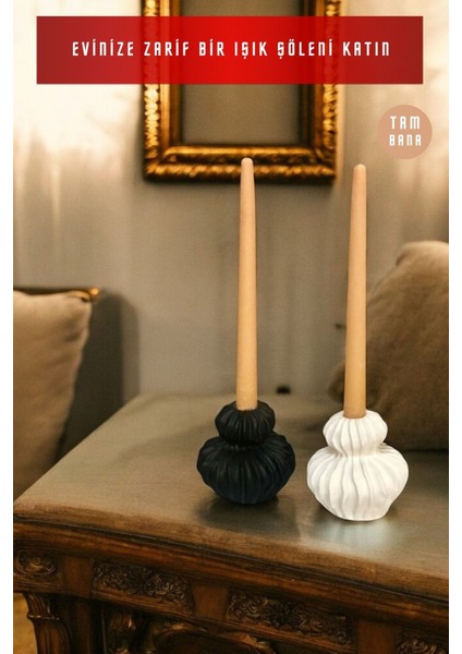 Dekoratif Mumluk Set Şamdan El Yapımı Model 19 fiyatları