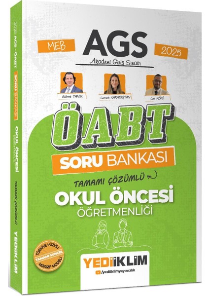 2025 Meb Ags Öabt Okul Öncesi Öğretmenliği Tamamı Çözümlü Soru Bankası