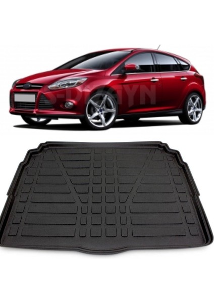 Ford Focus 3 Sedan Bagaj Havuzu Siyah 2011-2014