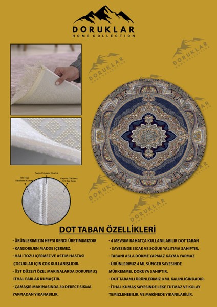 Kaymaz Taban Yıkanabilir Dijital Baskı Dekoratif Modern Desenli Yuvarlak Dot Taban Halı fiyatları