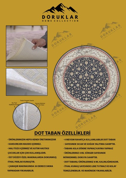 Kaymaz Taban Yıkanabilir Dijital Baskı Dekoratif Modern Desenli Yuvarlak Dot Taban Halı fiyatları