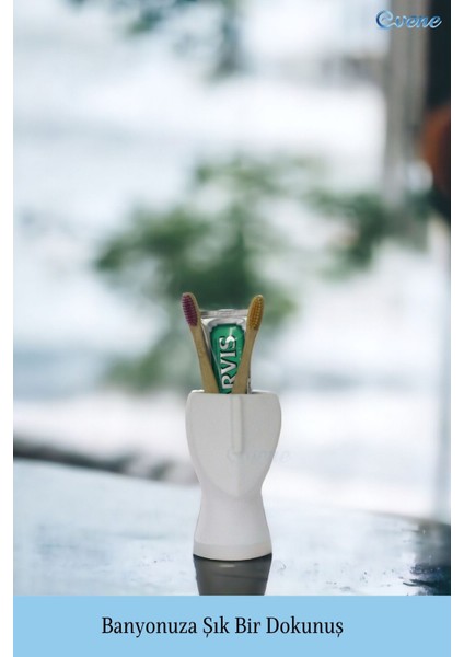 Diş Fırçalığı Diş Fırçalık Diş Fırçası Standı Diş Fırçası Tutucu Gümüş Eskitme Model 23 indirimleri