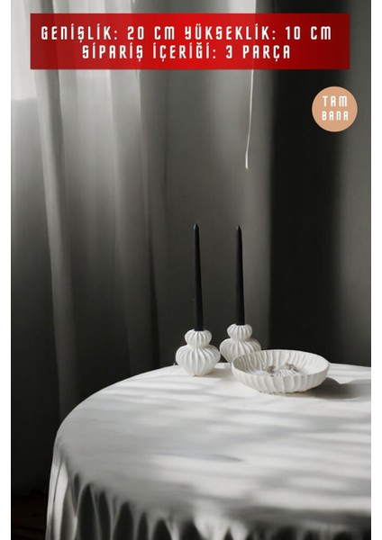 Beyaz Dekoratif Vazo Seti Obje Ev Dekorasyon Masa Üstü Dekor Vazo Seti Model 1014 modelleri