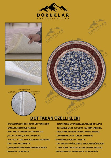 Kaymaz Taban Yıkanabilir Dijital Baskı Dekoratif Modern Desenli Yuvarlak Dot Taban Halı fiyatları