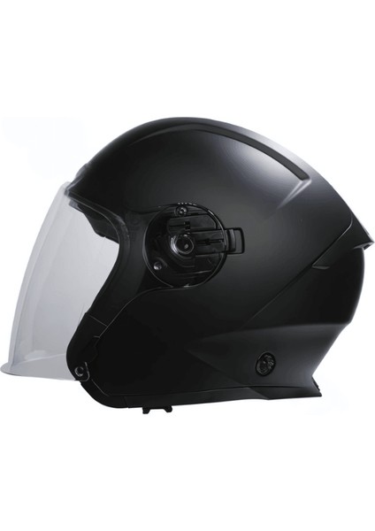 Açık Vizörlü Yazlık Kask Mat Siyah Xl Beden