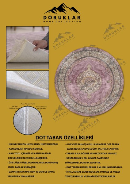 Kaymaz Taban Yıkanabilir Dijital Baskı Dekoratif Modern Desenli Yuvarlak Dot Taban Halı fiyatları