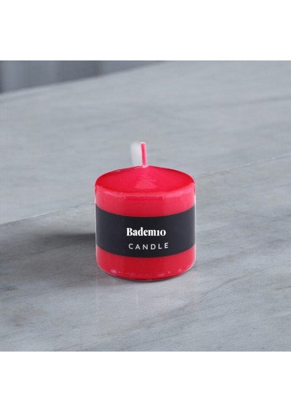 Baton Mum Kırmızı Silindir Dekoratif Mumu Kandil Fitilli Mumlar Şamdan Kokusuz 6 x 6 cm indirimleri