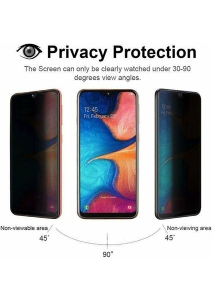 Samsung Galaxy A70 Hayalet Kırılmaz Cam Privacy
