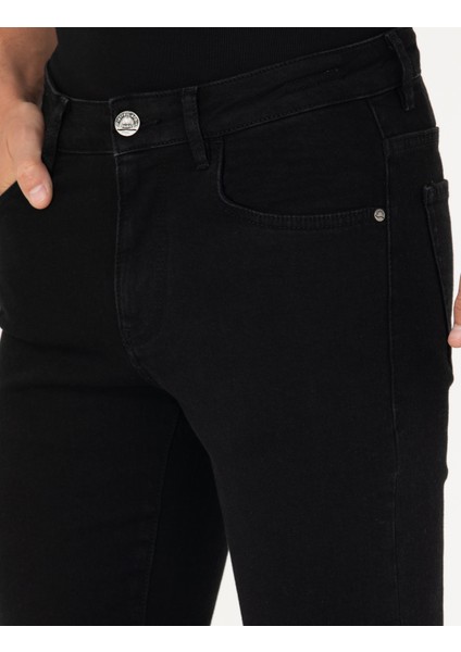 Erkek Siyah Slim Fit Jean Pantolon 50274214-VR046