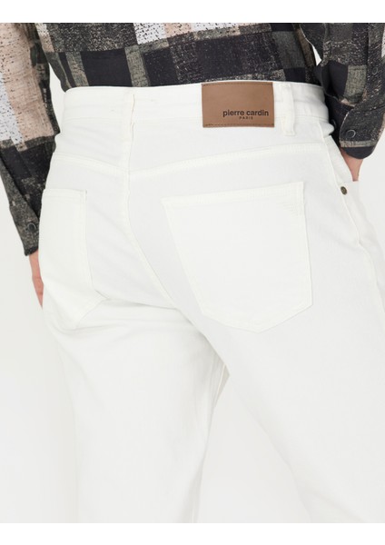 Erkek Ekru Slim Fit Jean Pantolon 50274154-VR019