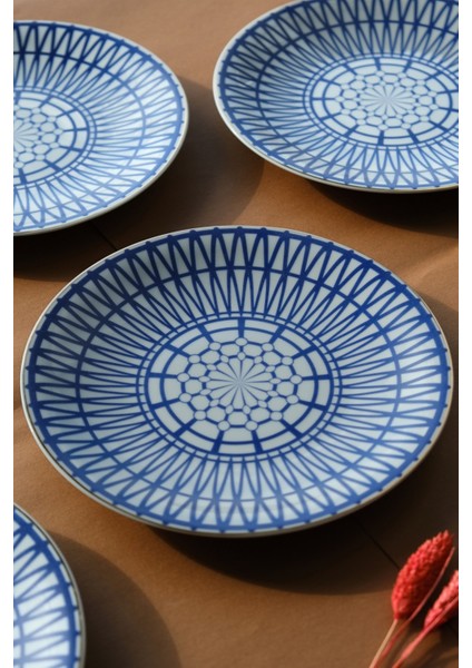 Cool Gold Altın Yaldızlı Pasta Tabağı 20 Cm 6 Kişilik 6 Parça