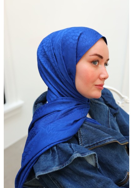 Batik Desen Jakarlı Deluxe Şal - Saks modelleri