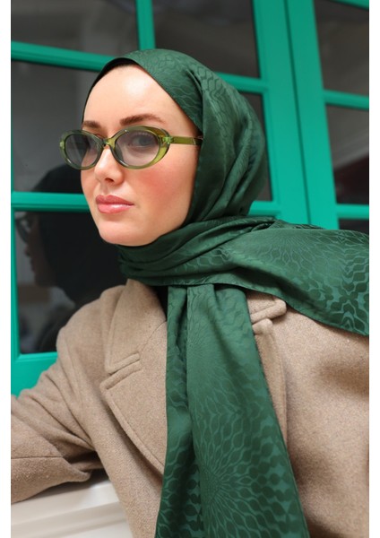 Batik Desen Jakarlı Deluxe Şal - Zümrüt modelleri