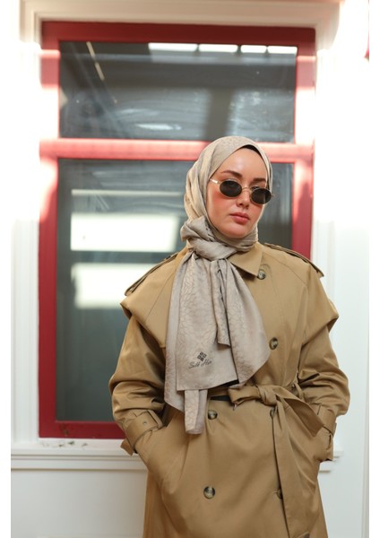 Batik Desen Jakarlı Deluxe Şal - Kum Beji fiyatları