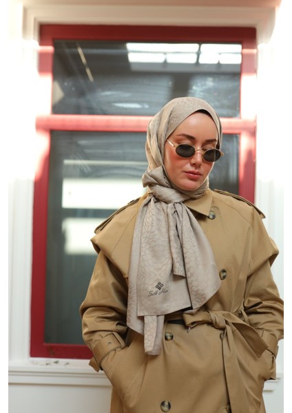 Batik Desen Jakarlı Deluxe Şal - Kum Beji modelleri