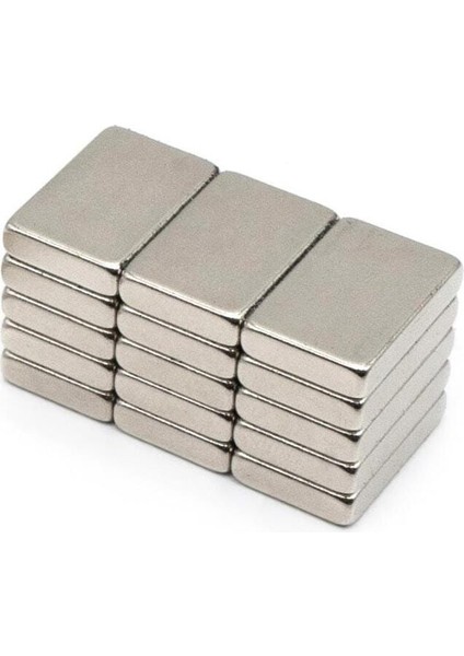 5 Adet 15 x 10 x 3 mm Güçlü Dikdörtgen Neodyum Mıknatıs