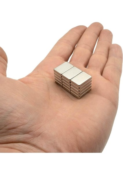 5 Adet 15 x 10 x 3 mm Güçlü Dikdörtgen Neodyum Mıknatıs