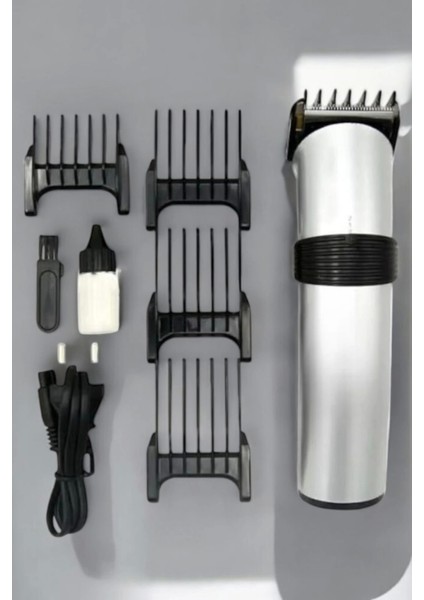4 Taraklı Profesyonel Şarjlı Saç ve Sakal Kesme Tıraş Makinesi Seti fiyatları
