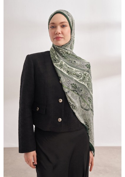 Catena Desen Ithal Vual Şal - Haki modelleri