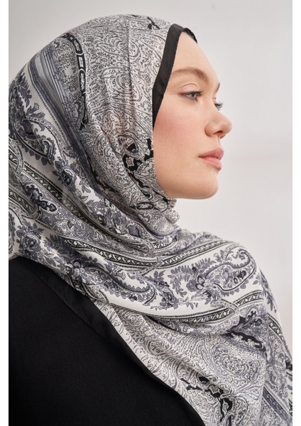 Catena Desen Ithal Vual Şal - Siyah