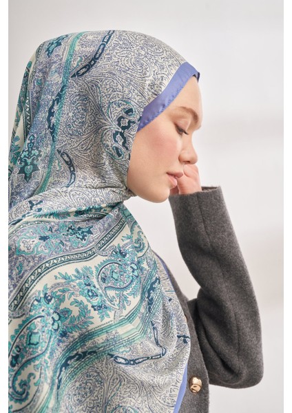 Catena Desen Ithal Vual Şal - Indigo