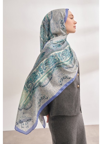 Catena Desen Ithal Vual Şal - Indigo fiyatları
