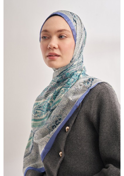 Catena Desen Ithal Vual Şal - Indigo modelleri