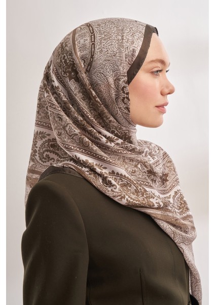 Catena Desen Ithal Vual Şal - Acı Kahve