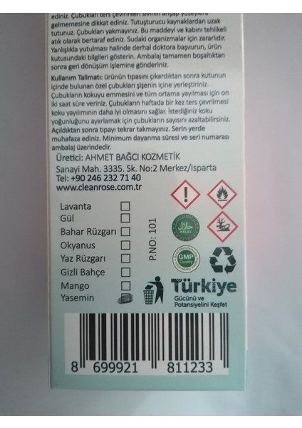 Bambu Çubuklu Oda Kokusu Yasemin 120ML