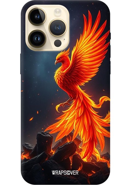 iPhone 16 Silikon Kılıf Anka Ateş