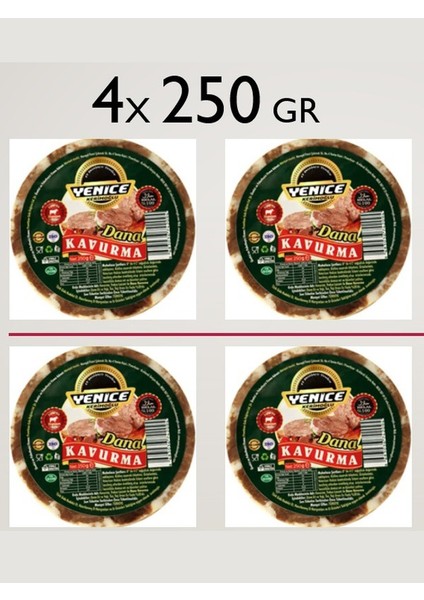 Yenice Kerimoğlu Dana Kavurma 4x250gr