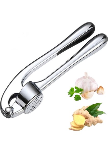 Zencefil & Sarımsak Presi - Premium Manuel Ezici ve Kıyma Kırıcı