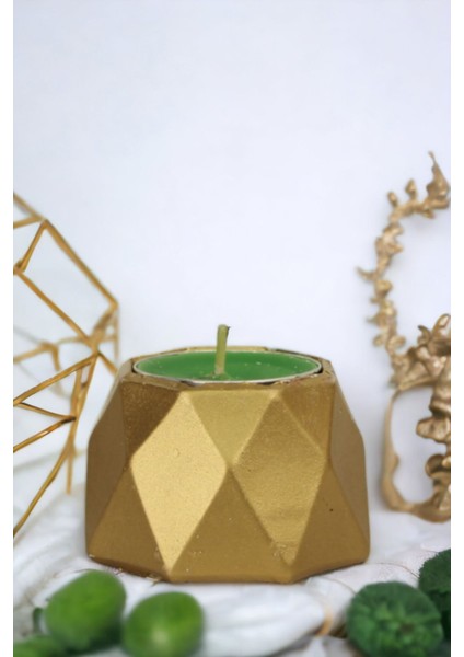 Şamdan Mumluk Dekoratif Mumluk Beyaz Renk Tealight Mumluk Model 35