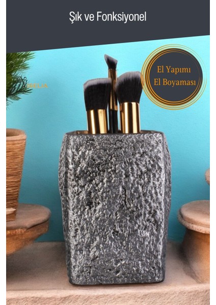 Makyaj Duzenleyici Makyaj Organizeri Makyaj Fırçalığı Makyaj Fırçası Altın Eskitme Renk Model 7 modelleri