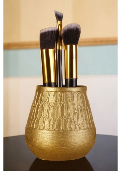 Makyaj Duzenleyici Makyaj Organizeri Makyaj Fırçalığı Makyaj Fırçası Gümüş Eskitme Renk Model 3