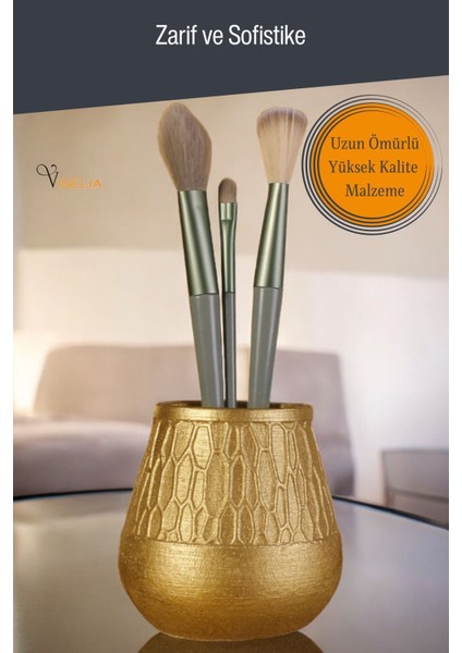 Makyaj Duzenleyici Makyaj Organizeri Makyaj Fırçalığı Makyaj Fırçası Gümüş Eskitme Renk Model 3 fırsatları